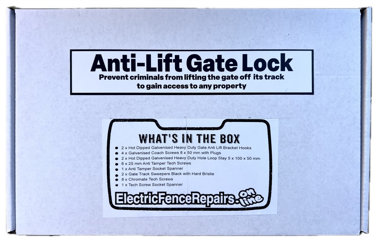 Heavy-Duty Anti-Lift Gate Lock Kit Heavy-duty anti-lift gate lock kit packaging